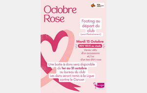 Octobre rose, le club se mobilise.