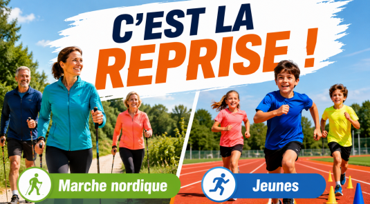 Reprise de la marche nordique et des entraînements jeunes
