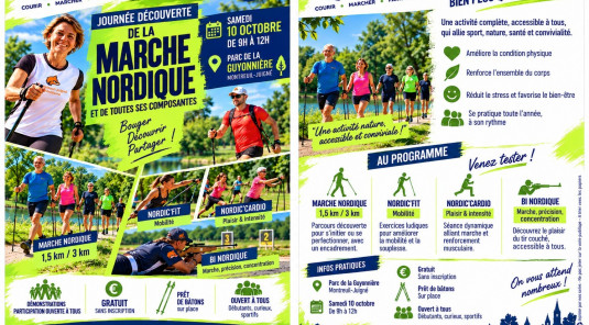 Découvrez la marche nordique le 10 octobre (ouvert à tous)